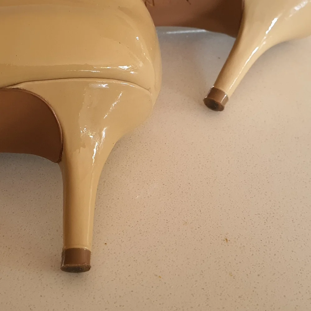 Nine West Nude Patent Heels Pump - Picture 7 of 7